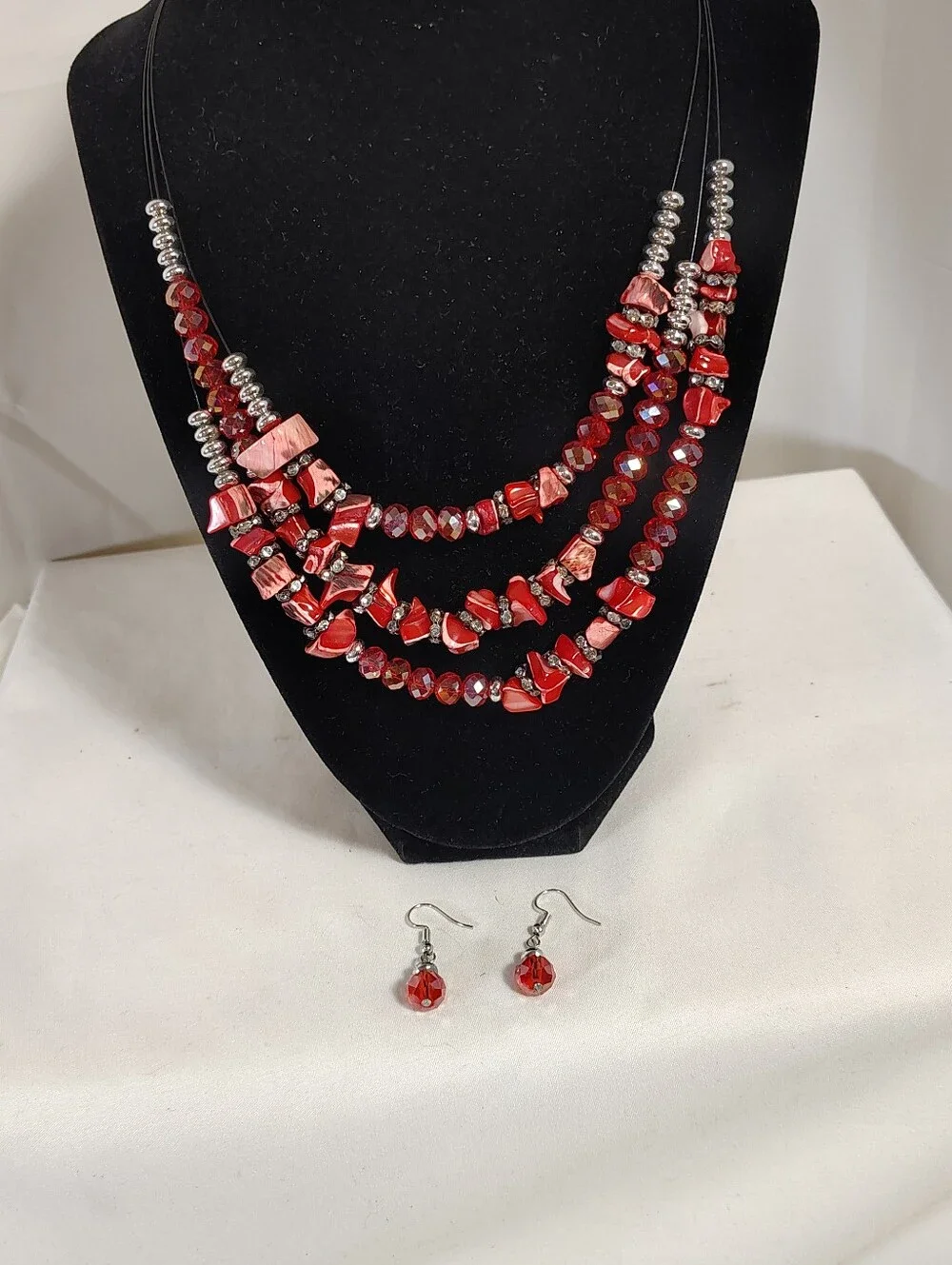 Betsey Johnson Necklace And Earrings Set